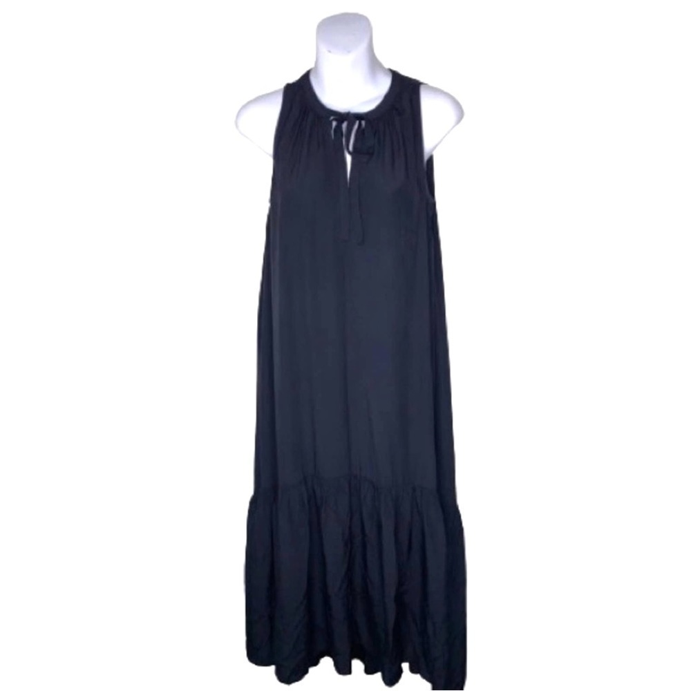 PROLOGUE Women's Sleeveless V-Neck Maxi Shift Dress Black - Picture 2 of 7
